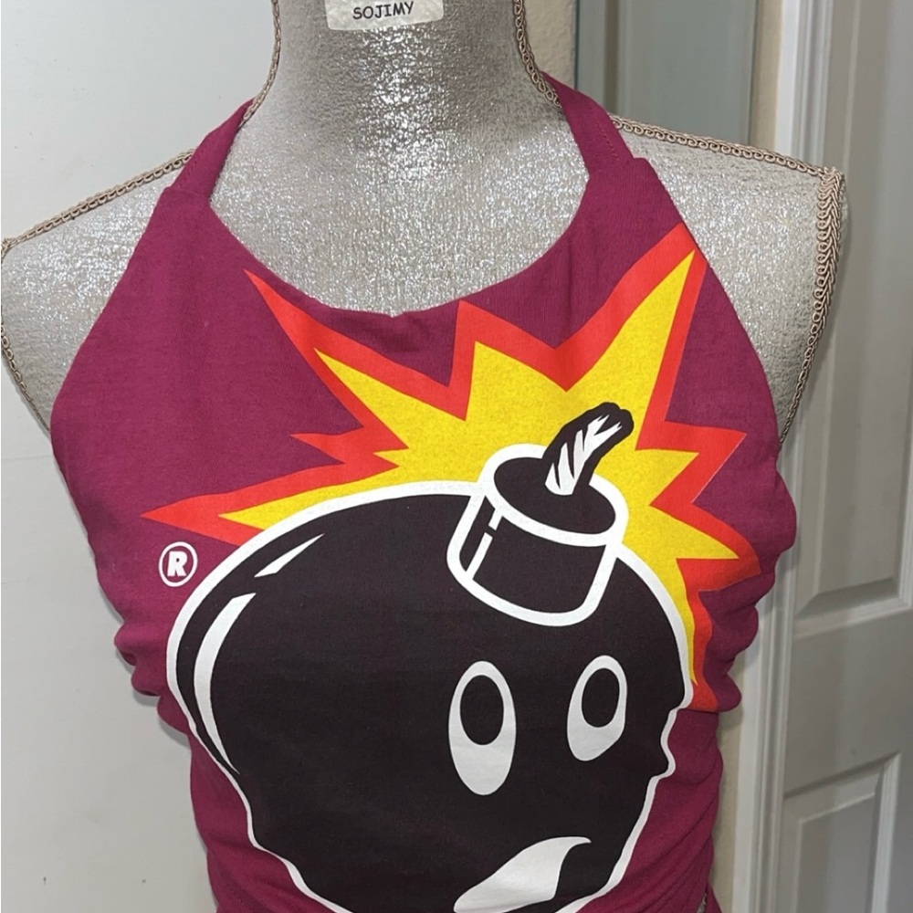 The Hundreds Maroon Tank Top with Graphic Design
